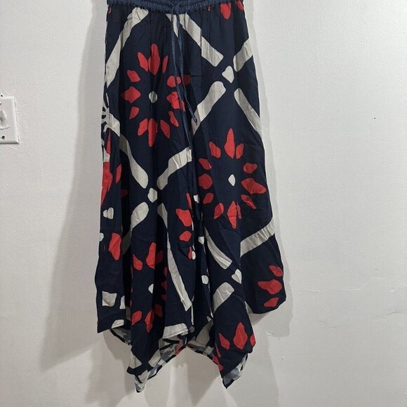 Desigual Flowy Abstract Wide Leg Cropped Multicolored Pants Sz 24 NWT 61P26M8 - Picture 1 of 13